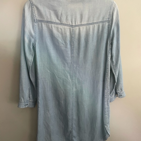 J. Crew small Blue Drapey Chambray Shirtdress - Picture 5 of 8
